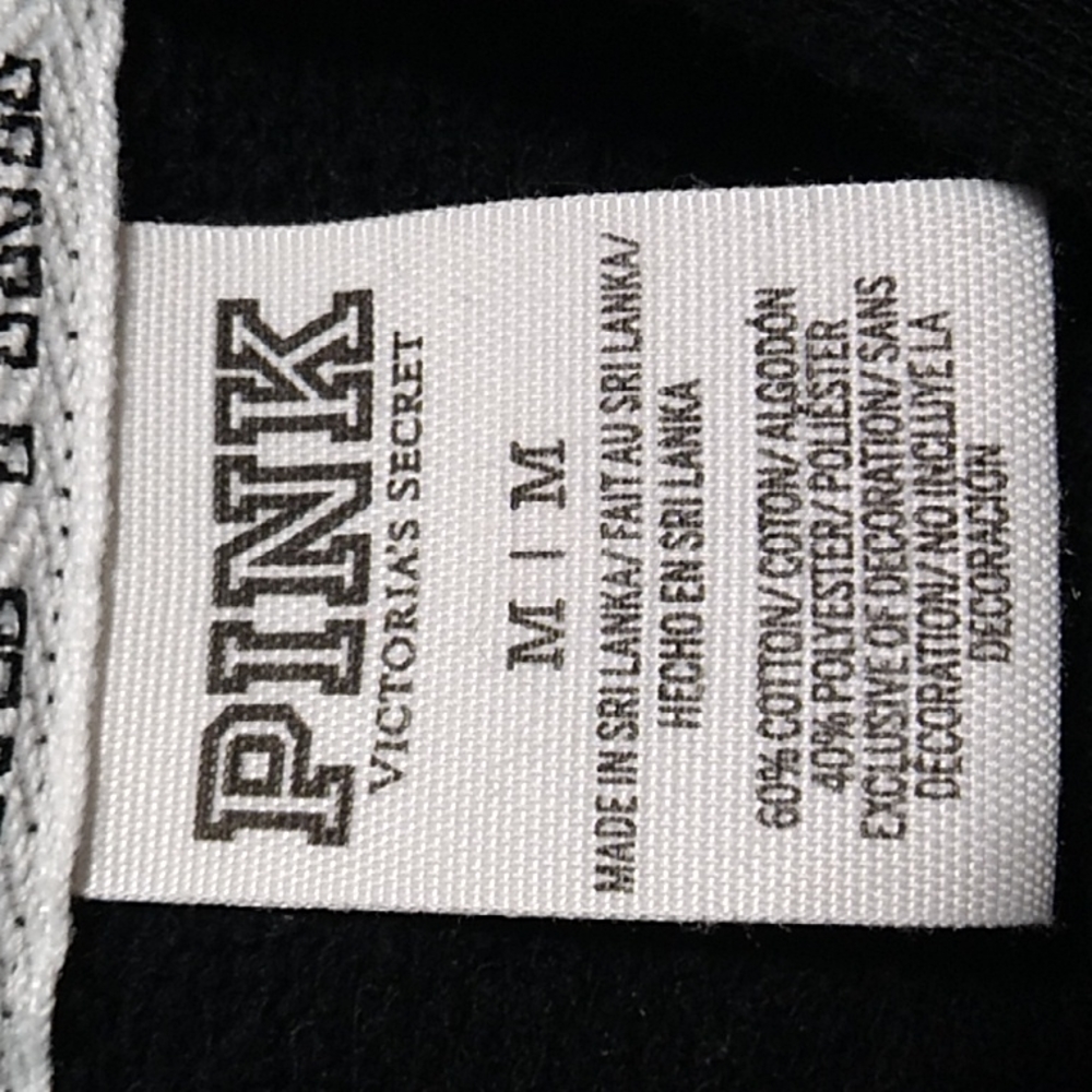 FIRM! PINK Victoria's Secret Half Zip Pullover W/Hood Sz.M Gently Worn (BX85) - Picture 8 of 11